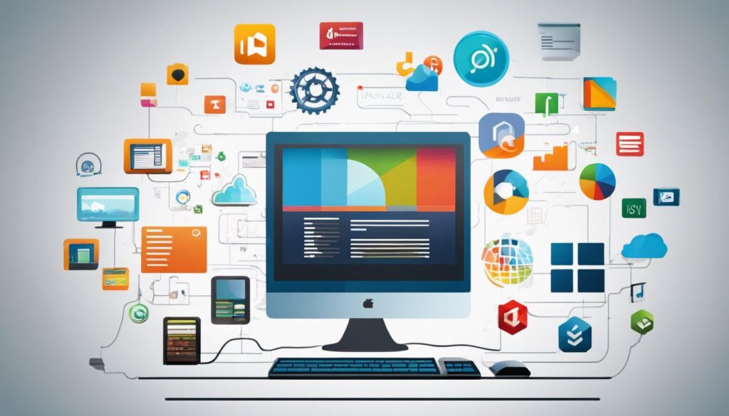 Een computer scherm met diverse gratis software alternatieven voor Office Photography.