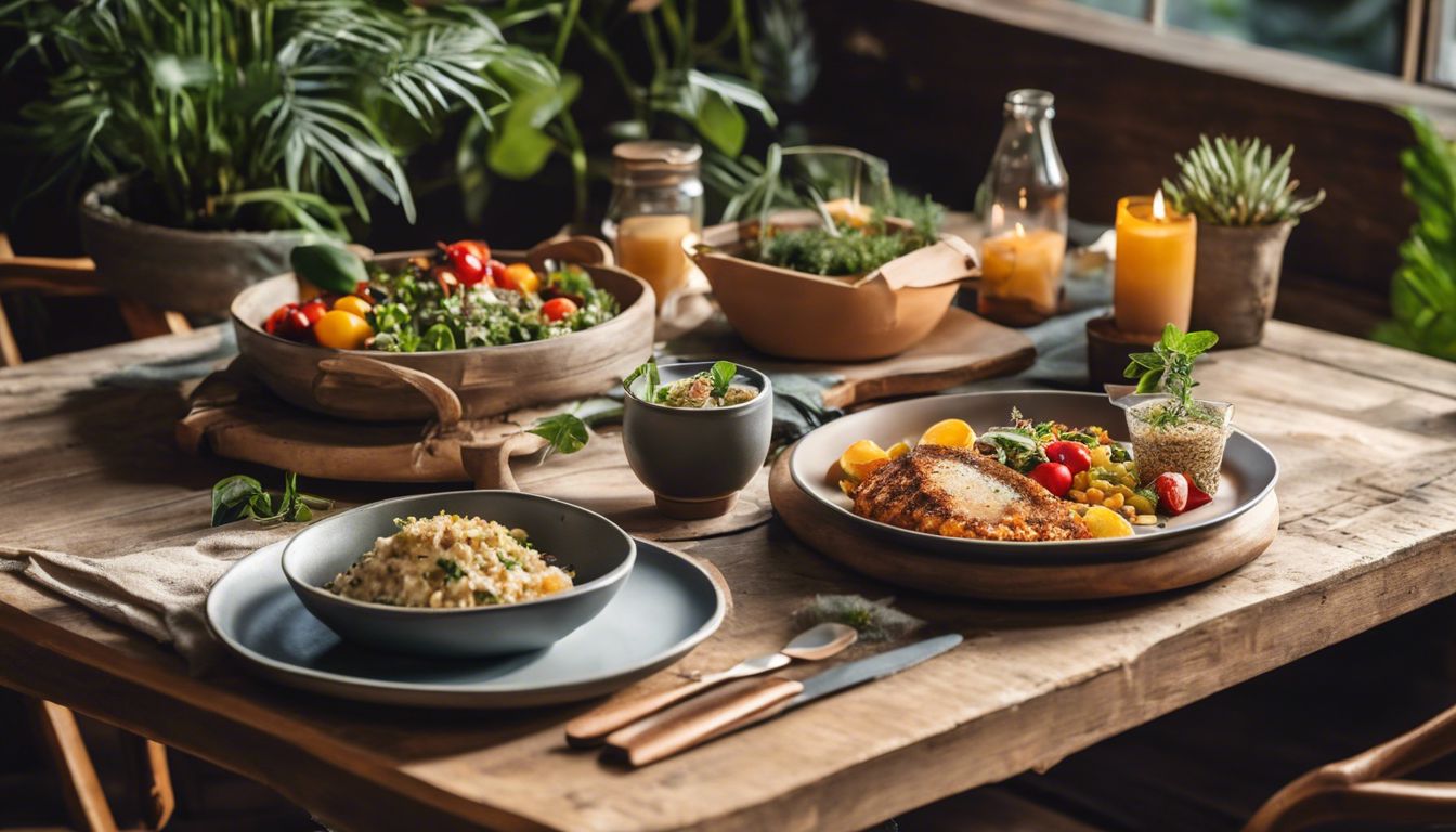 Een uitnodigende tafel met een vers bereide maaltijd van Uitgekookt.
