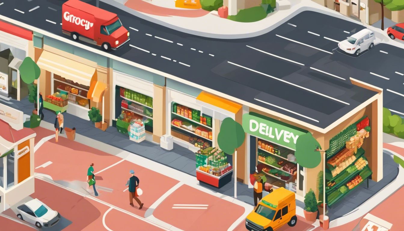 Een vergelijking tussen een kortingskruideniersbezorgservice en een traditionele supermarkt.