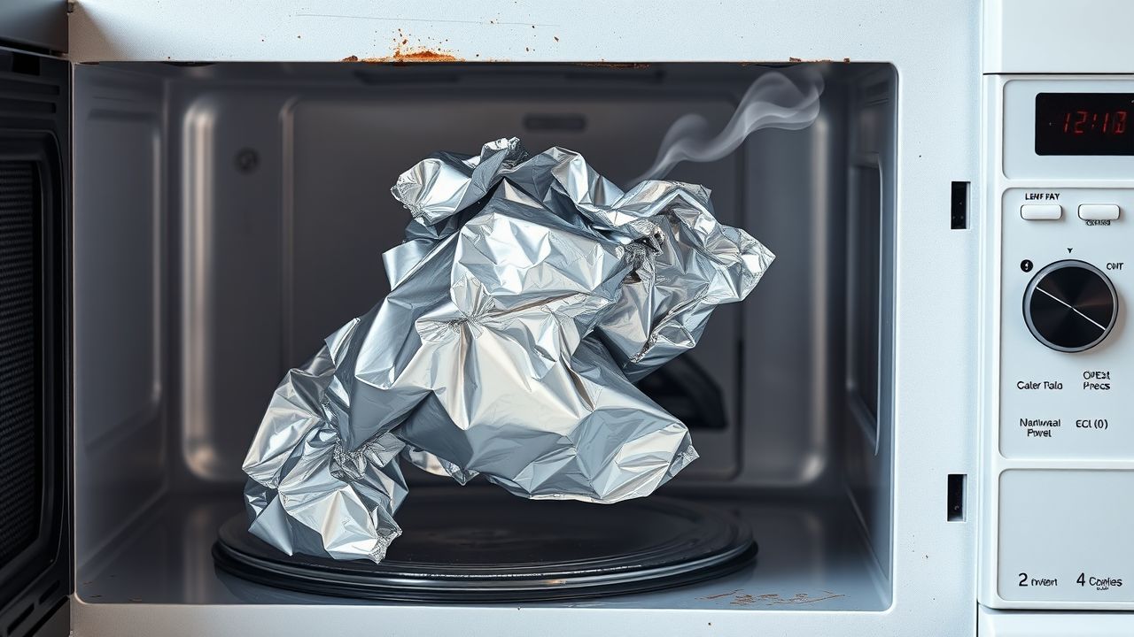 De magnetron heeft gesmolten aluminiumfolie en schade door oververhitting.